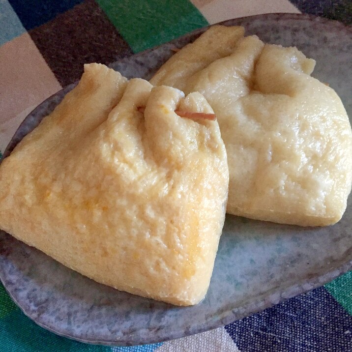 卵とチーズの巾着☆コンソメ煮